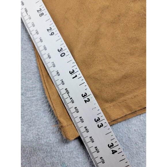 Dickies Carpenter Pants Mens 34x34 (36x33) Brown Canvas Stretch Work Distressed - Picture 3 of 16